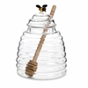 HIC Kitchen Glass Honey Jar with Lid and Honey Dipper HIC Kitchen Glass Honey Jar with Lid and Honey Dipper