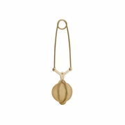HIC Kitchen Gold Mesh Snap Tea Ball Infuser, 2in