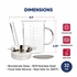 Hic Kitchen Roasting Glass Fat Separator with Gravy Strainer