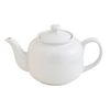 House of Prill Teapot with Stainless Steel Infuser  WHITE (6-cup)
