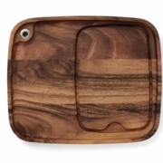 Ironwood Fort Worth Steak Plate, Acacia Wood, 11" X 13"