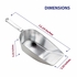 Hic Kitchen Flat Bottom Food Utility Scoop, 12.25in