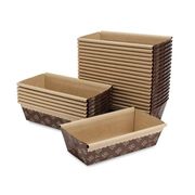 Junior Loaf Paper Baking Pan 25-Pack, 6 X 2.5 X 2 Inches