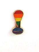 Lapel Pin Rainbow Exclamation Mark