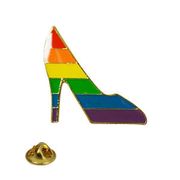 Lapel Pin Rainbow High Heel Pump 