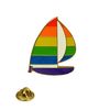 Lapel Pin Rainbow Sailboat