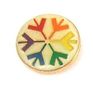 Lapel Pin Rainbow Snowflake