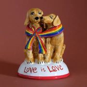 Love Is Love Dogs Figurine  Gay Pride
