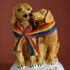 Love Is Love Dogs Figurine  Gay Pride