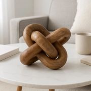 Mango Wood Decorative Knot Figurine - Brown, 6 in.