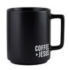 Matte Cafe Mug- Coffee + Jesus