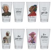 Maya Angelou Drinking Glass Set 4pc set