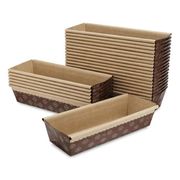 Medium Paper Baking Loaf Pan 25-Pack, 8 X 2.5 X 2 Inches