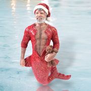 Merman Ornament Bedtime Santa