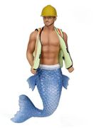 Merman Ornament  Hard Hat Construction Worker