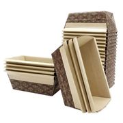 Mini Loaf Paper Baking Pan 25-Pack, 4 X 2 X 2 Inches