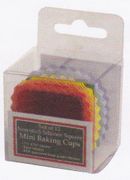 Mini Silicone Square Baking Cups, 1.5" X 1.5"  set of 12