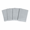 Mrs. Anderson's Baking Gray Cotton Bar Mop Dish Cloths Set of 4