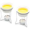 Nantucket Butter Warmers, Set of 2, 3.75" X 3.75" X 4.5"