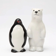Salt and Pepper Shaker Set Polar Opposites 