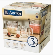  Anchor Hocking Measuring Cup Set, 3-Piece