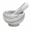  HIC Kitchen Marble Mortar and Pestle, 4in