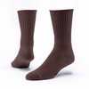 Organic Cotton Classic Crew Socks CHOCOLATE