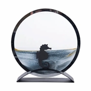 Sand Art Seahorse Round