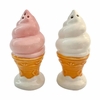 Salt & Pepper Shaker Set  Ice Cream Cone 