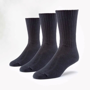 Organic Cotton Classic Crew 3 Pak  BLACK