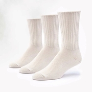 Organic Cotton Classic Crew 3 Pak  NATURAL