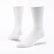 Organic Cotton Classic Crew Socks WHITE