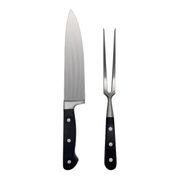 Outset Carving Set, Stainless Steel Carving Knife and Fork