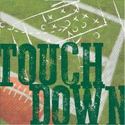 Paper Luncheon Napkins   Touchdown Football  20ct