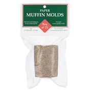 Paper Muffin Cupcake Molds 25-Pack,