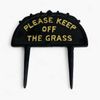 Please Keep Off the Grass Sign Cast Iron Garden Stake Please Keep Off the Grass Sign Cast Iron Garden Stake