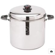Precise Heat 24qt 12-Element ''Waterless'' Stockpot with Deep Steamer Basket 