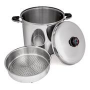 Precise Heat  Waterless  Stock Pot with Steamer Basket 30 Qt  .