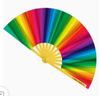 Rainbow Folding Fan 13 x 24in. 