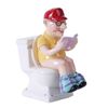 Salt and Pepper Shaker  Grandpa on Toilet 