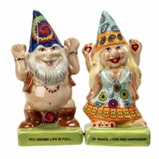Salt and Pepper Shaker Hippie Gnomes 