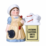 Salt and Pepper Shaker Set Clean Kitchen Ceramic 