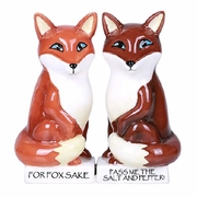 Salt and Pepper Shaker Set Foxes 