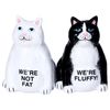 Salt and Pepper Shaker Set Not Fat Cats 
