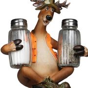 Salt and Pepper Shakers Deer holding S&P Shakers