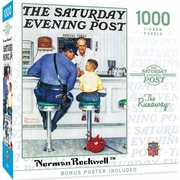 Saturday Evening Post Norman Rockwell's  the Runaway 1000 Piece Puzzle