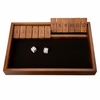 Shut the Box Board Game, 12 Number  Walnut Stained Wood, 13.5 in. 