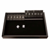 Shut the Box Game, 12 Number Black Stained Finish
