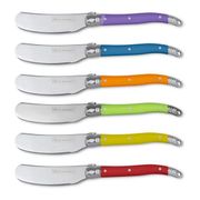 Slitzer Germany Butter Knife Set - European-Style Spreader Knife with Stainless Steel Blade 6-Piece Set