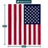 US Flag Patriotic Throw Blanket 60x50in